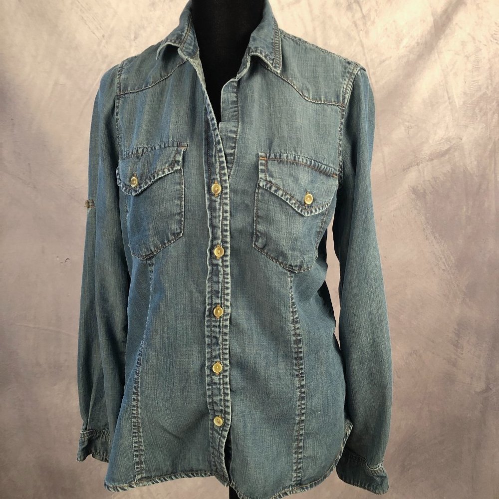 Anthropologie - Cloth & Stone Chambray Button Down